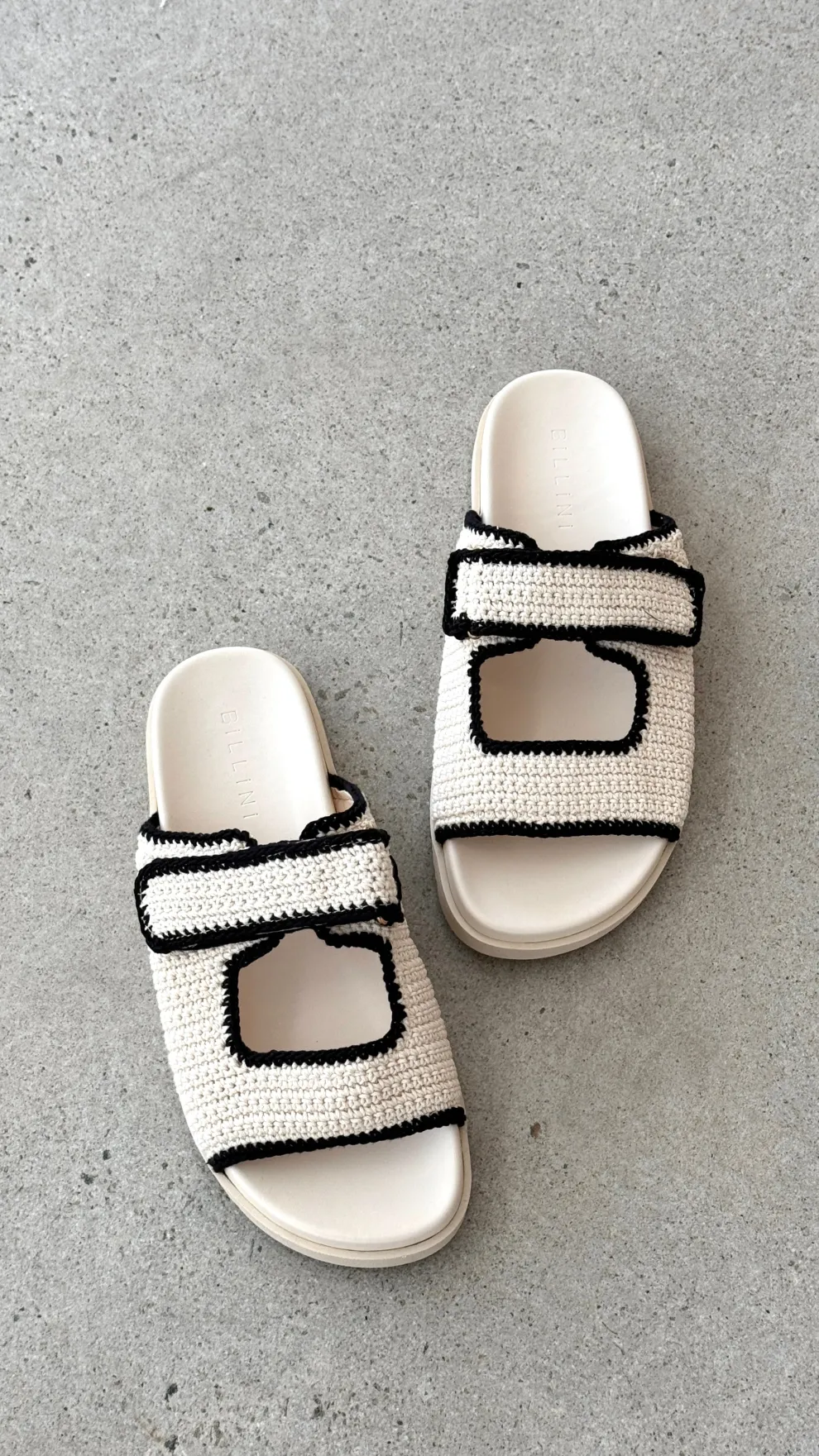 Abbot Sandals - White / Black Contrast