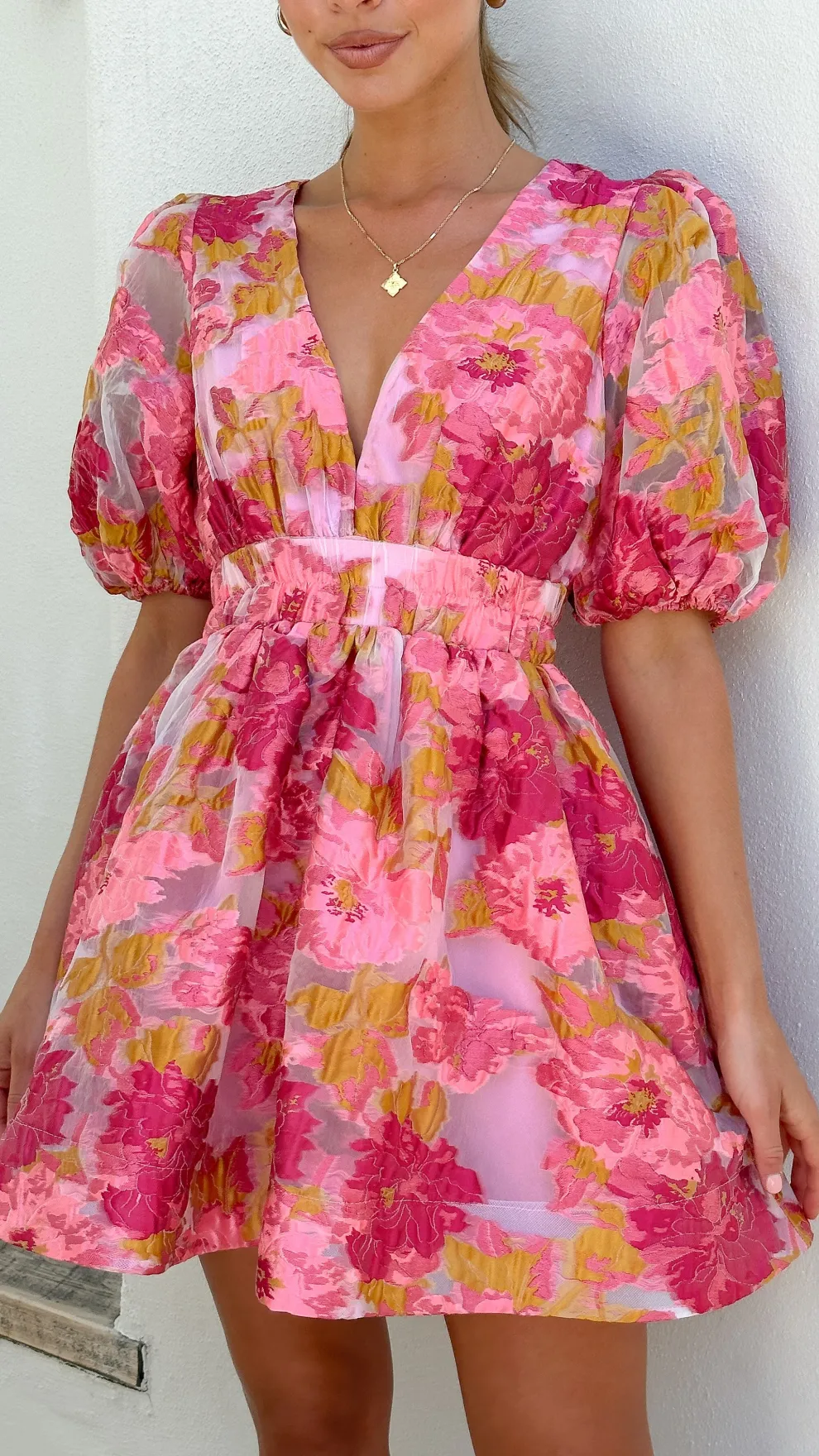 Abel Mini Dress - Pink