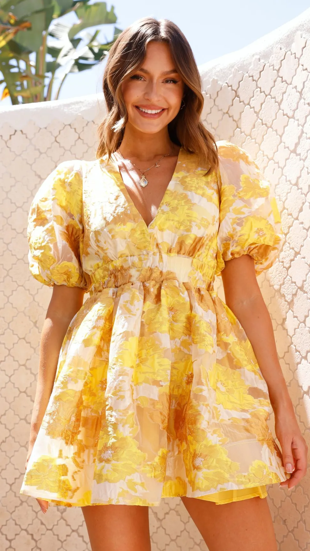 Abel Mini Dress - Yellow