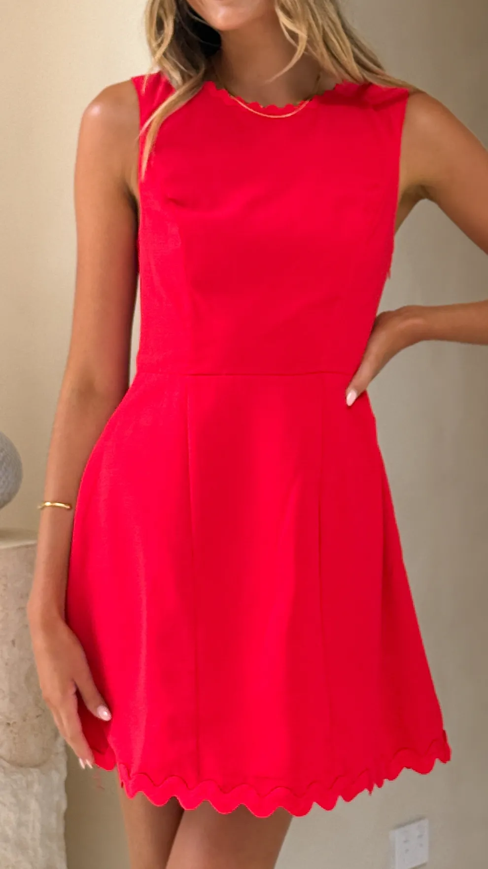 Aceline Mini Dress - Red