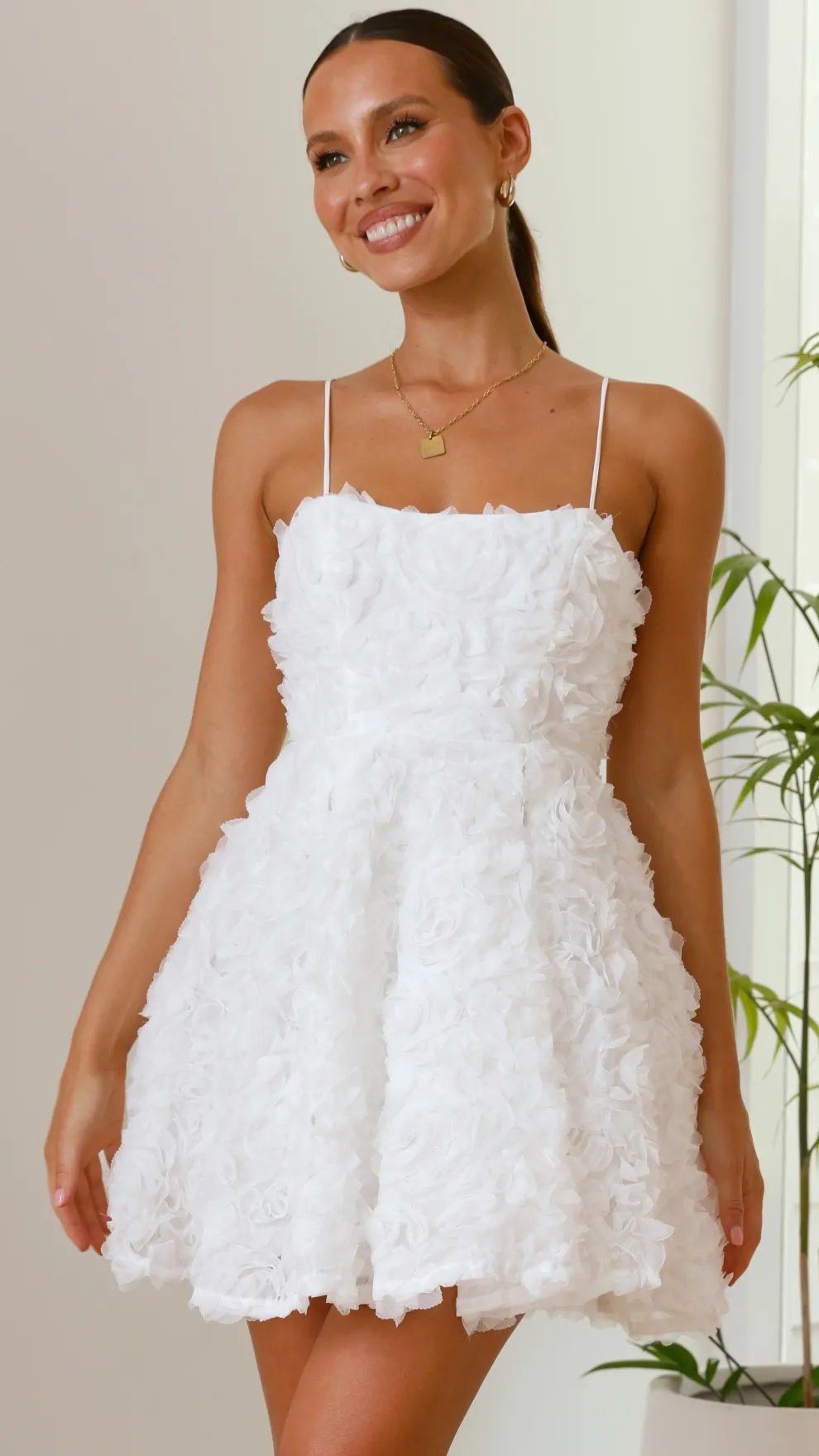 Ada Mini Dress - White