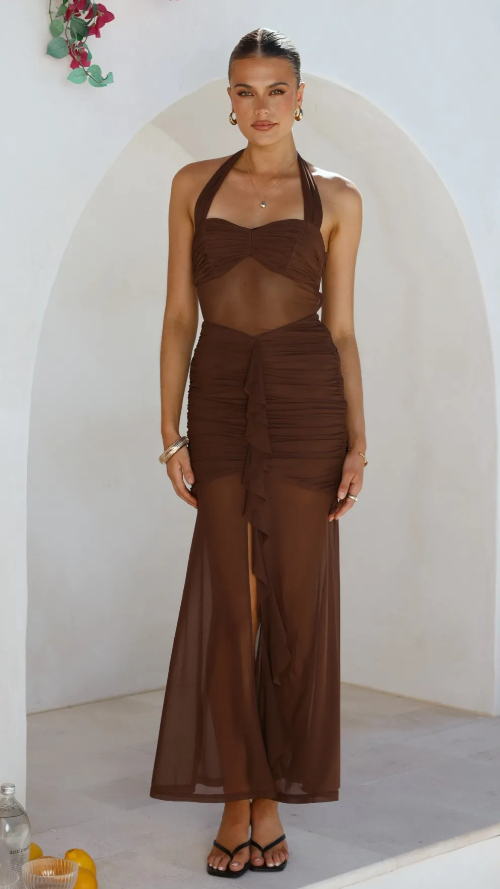 Alani Maxi Dress - Chocolate