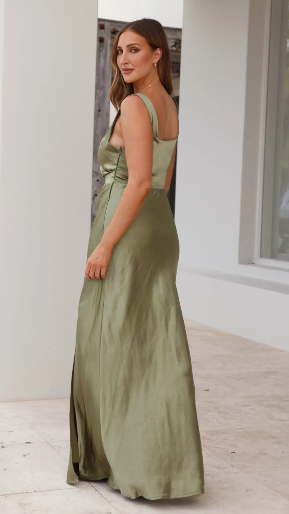 Alaria Maxi Dress - Olive