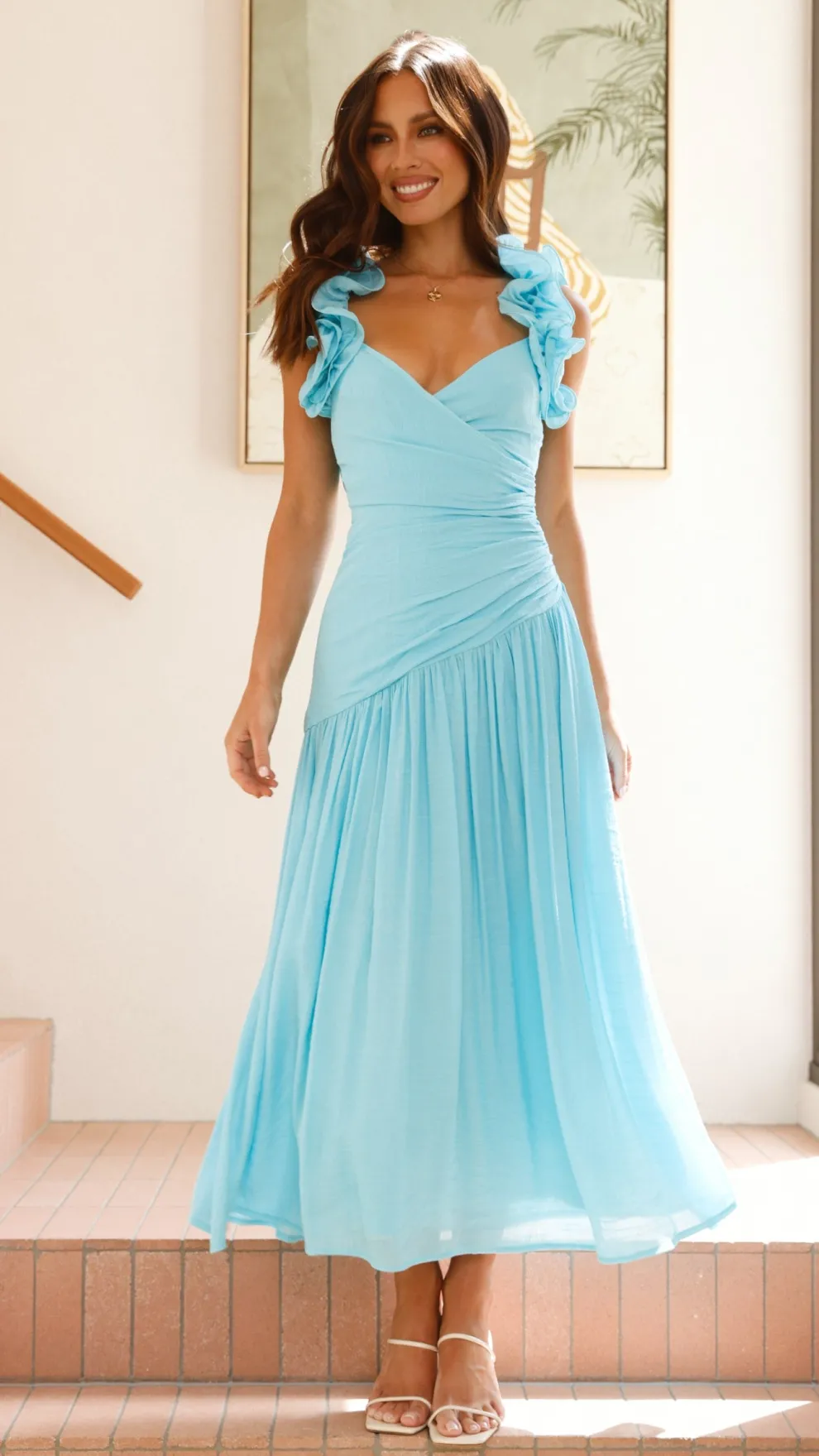 Alma Maxi Dress - Blue