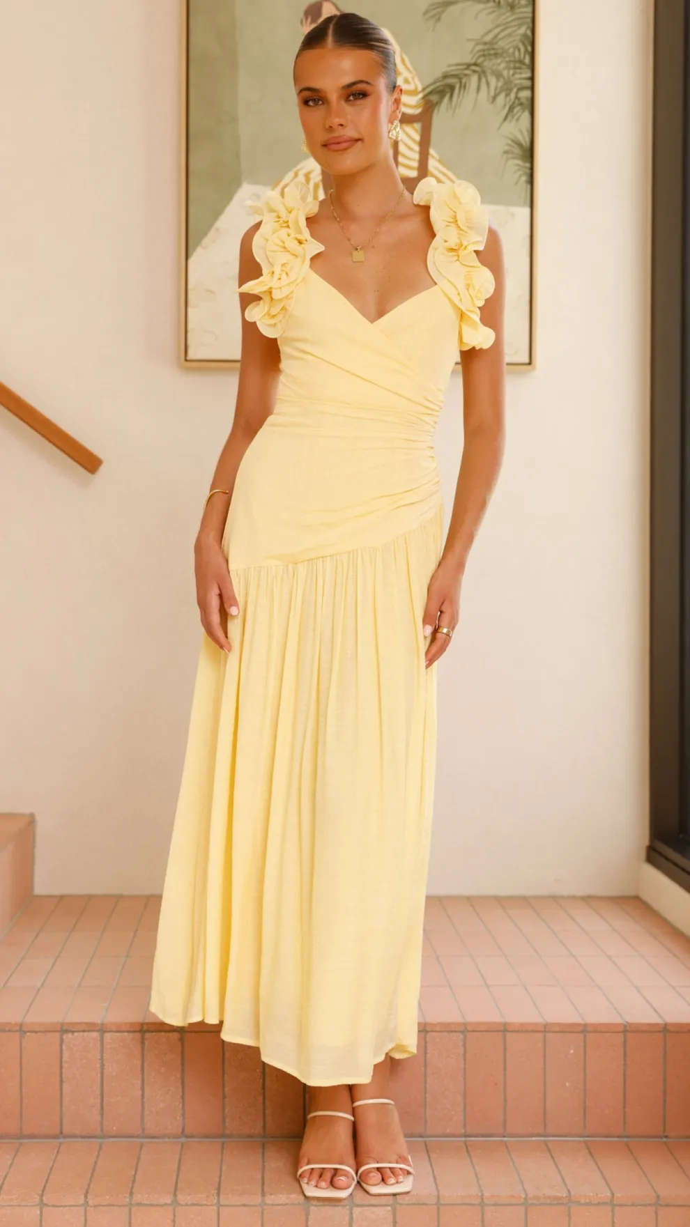 Alma Maxi Dress - Yellow