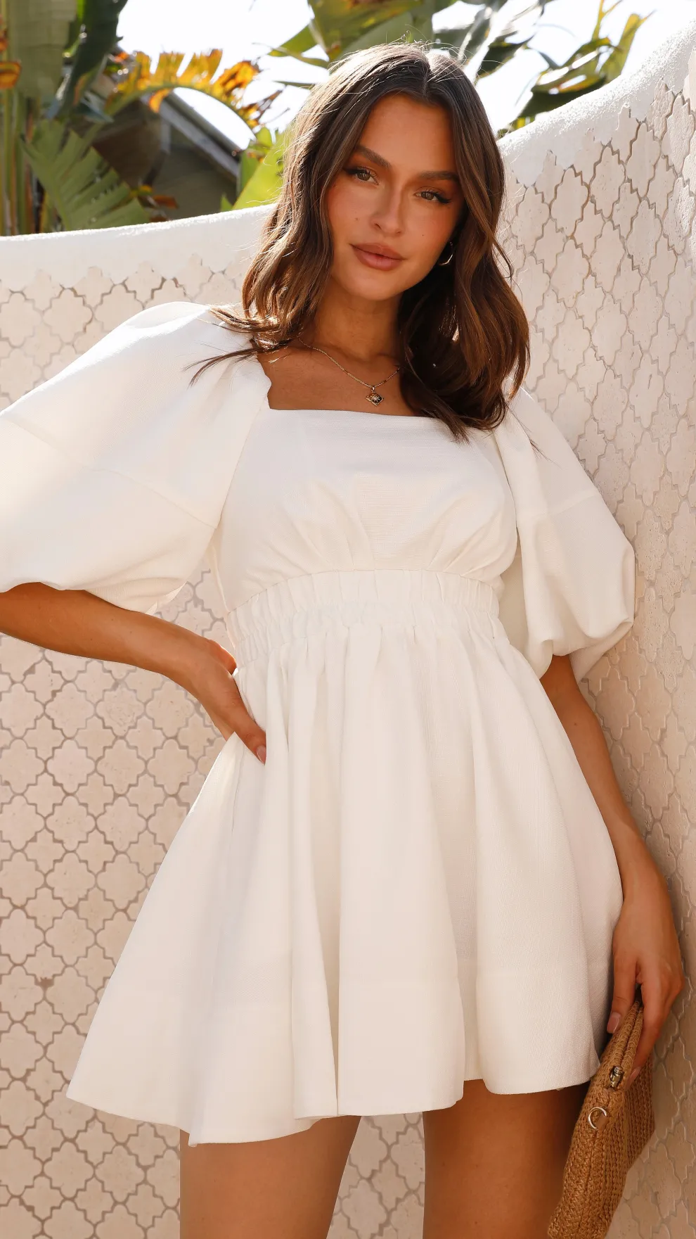 Amayah Mini Dress - White