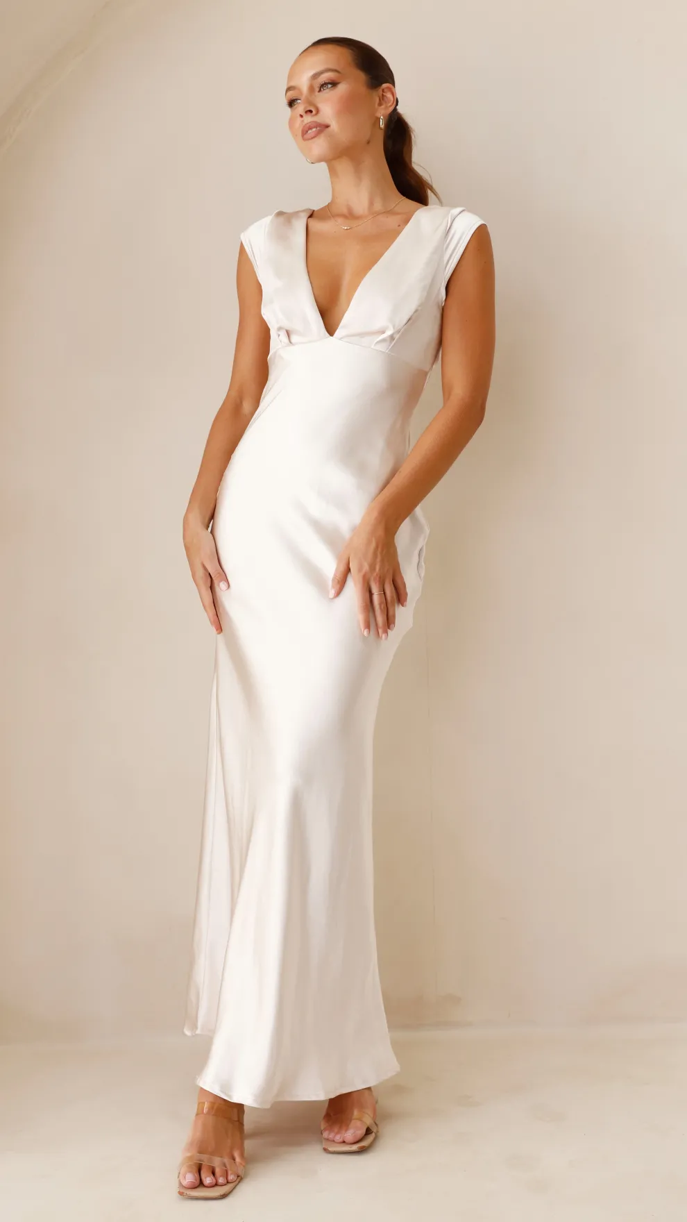 Amelia Maxi Dress - Champagne