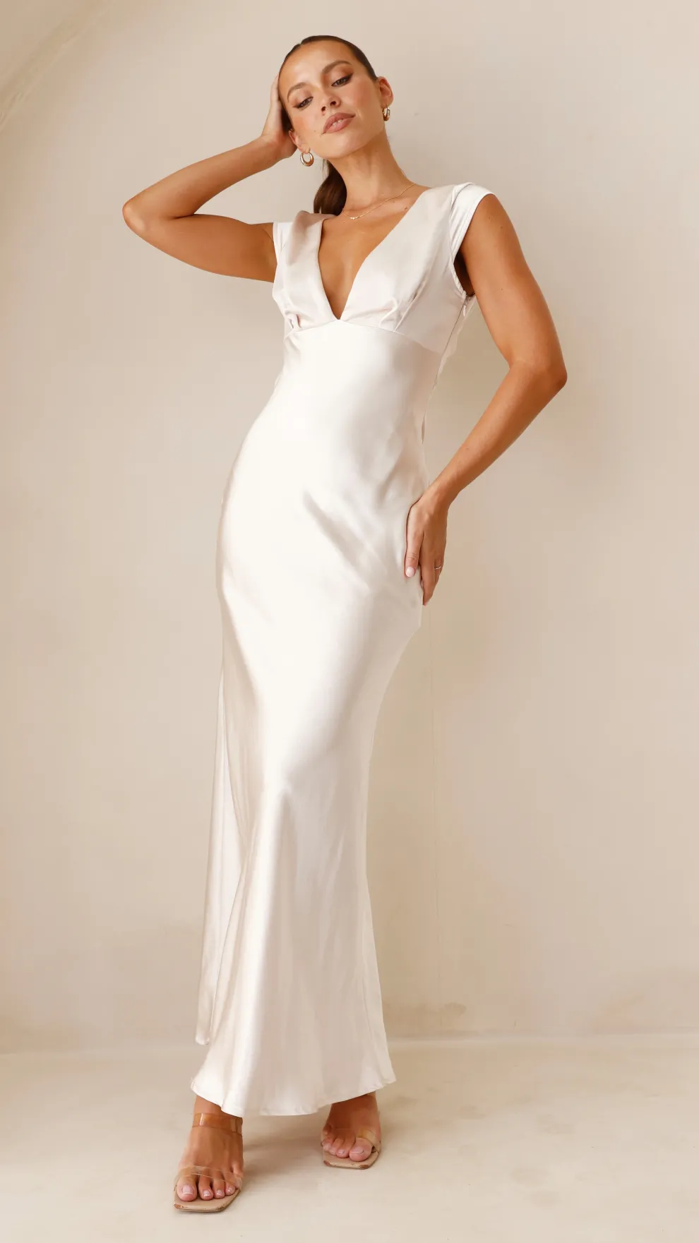 Amelia Maxi Dress - Champagne