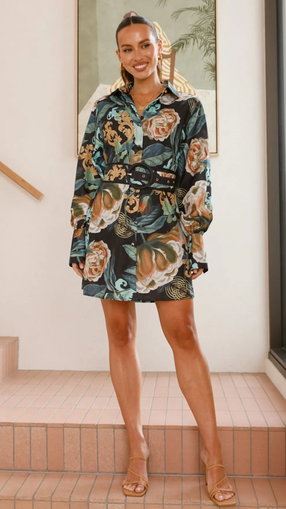 Annika Mini Dress - Noir