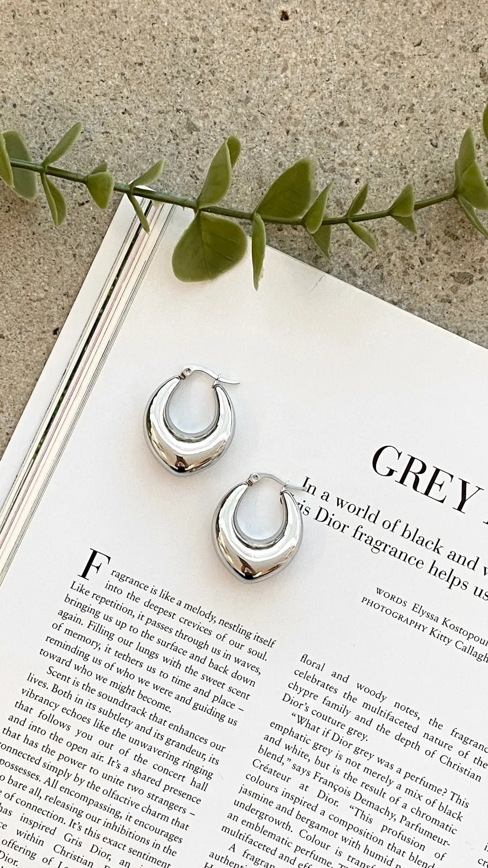 Arya Hoop Earrings - Silver