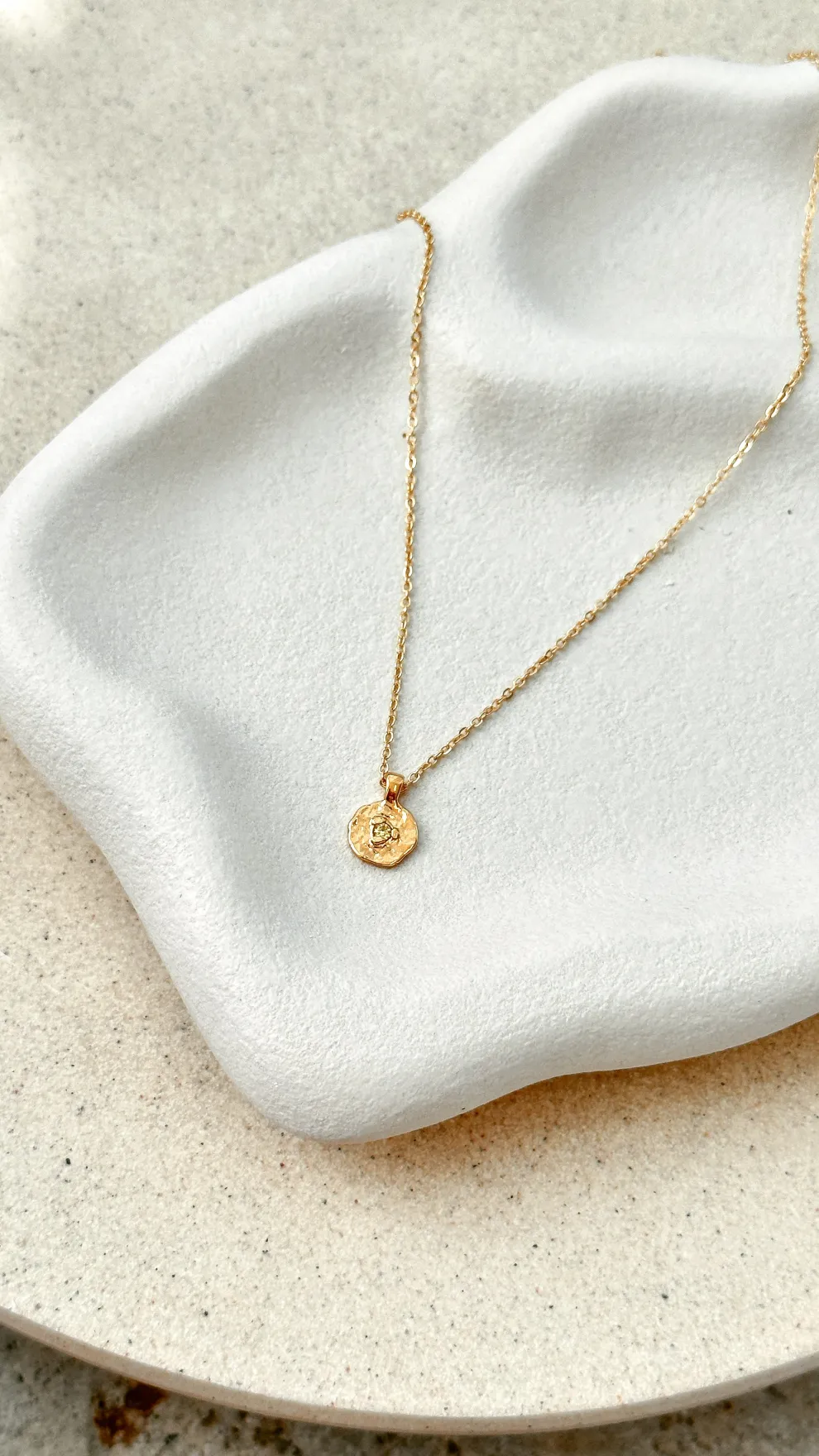 August Birthstone Necklace - Peridot