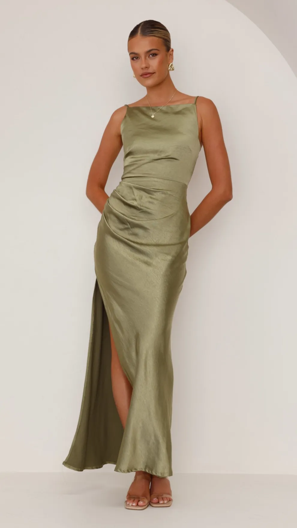 Ava Maxi Dress - Olive