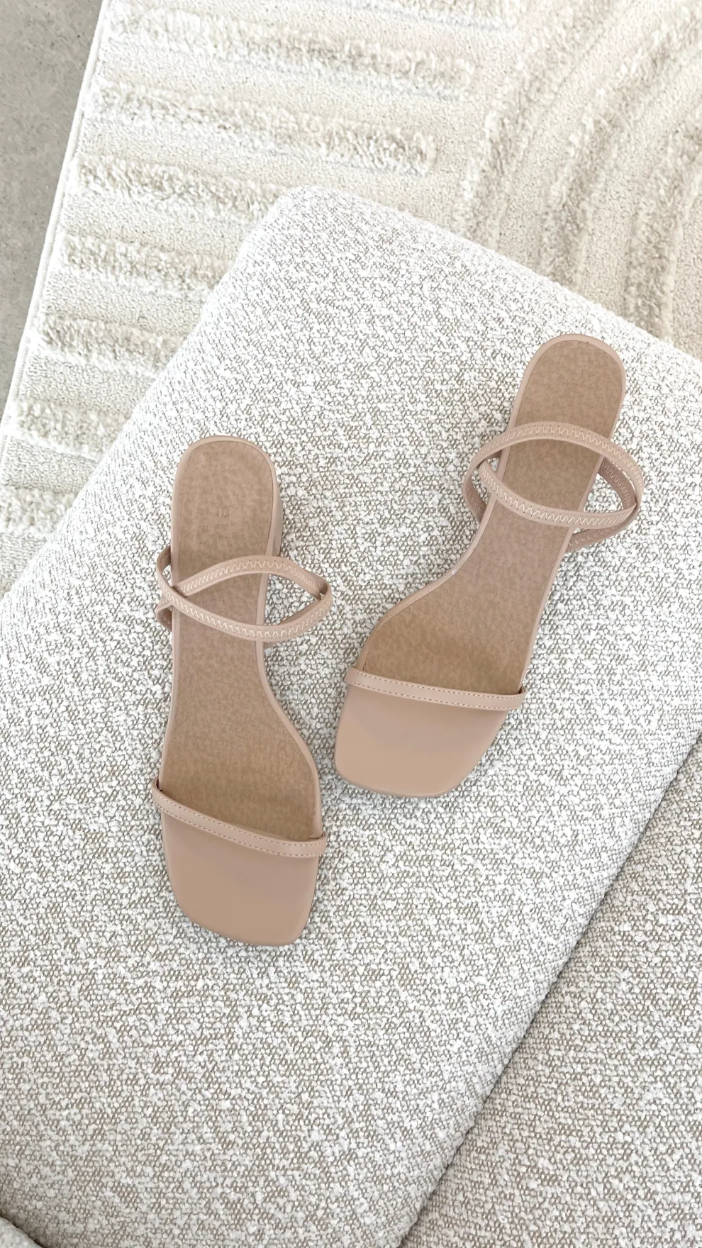 Balton Mule Heels - Nude