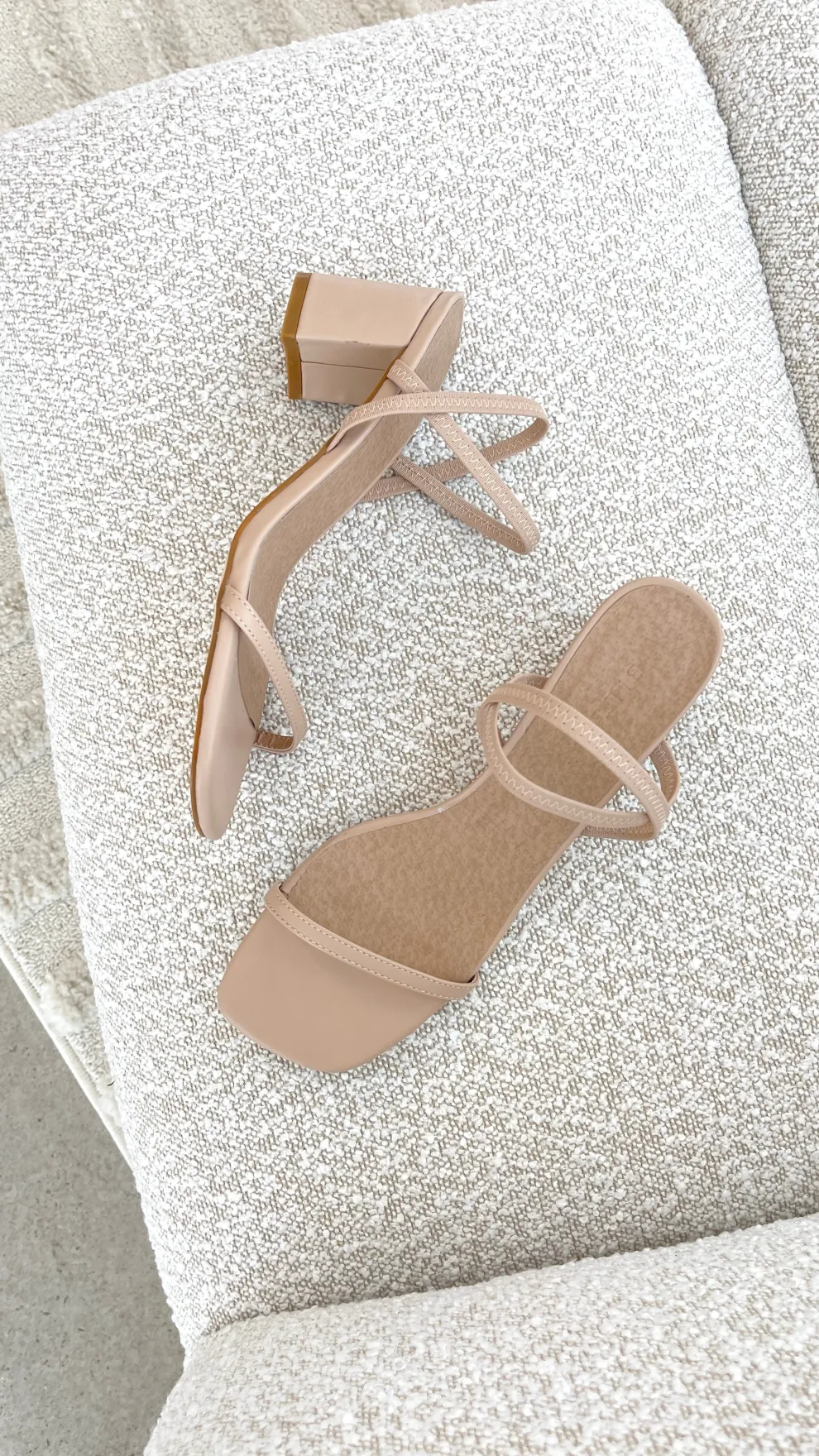 Balton Mule Heels - Nude