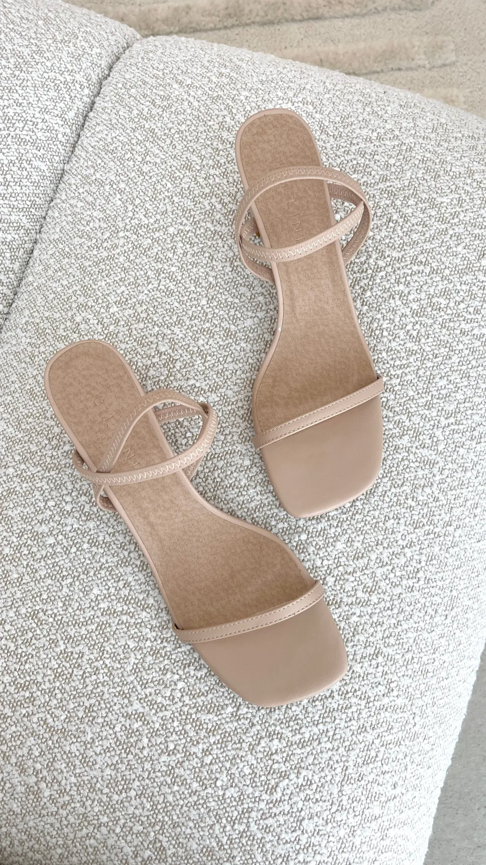 Balton Mule Heels - Nude