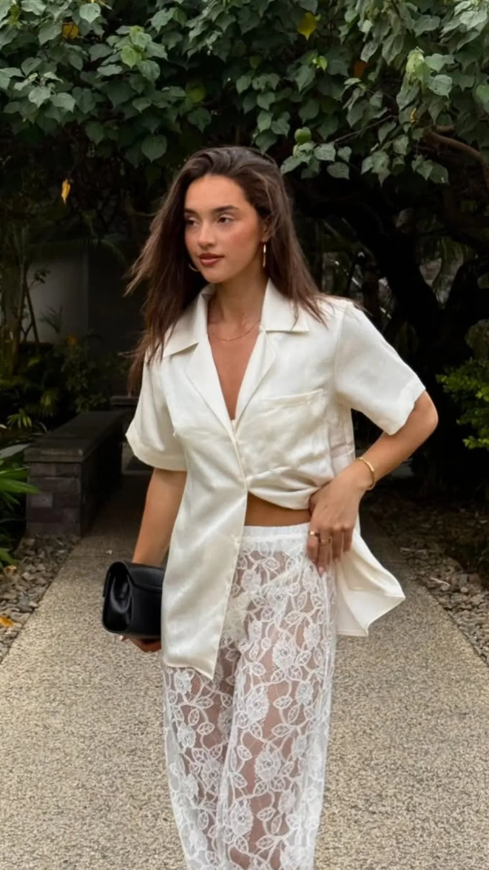 Baxter Pant - White Lace