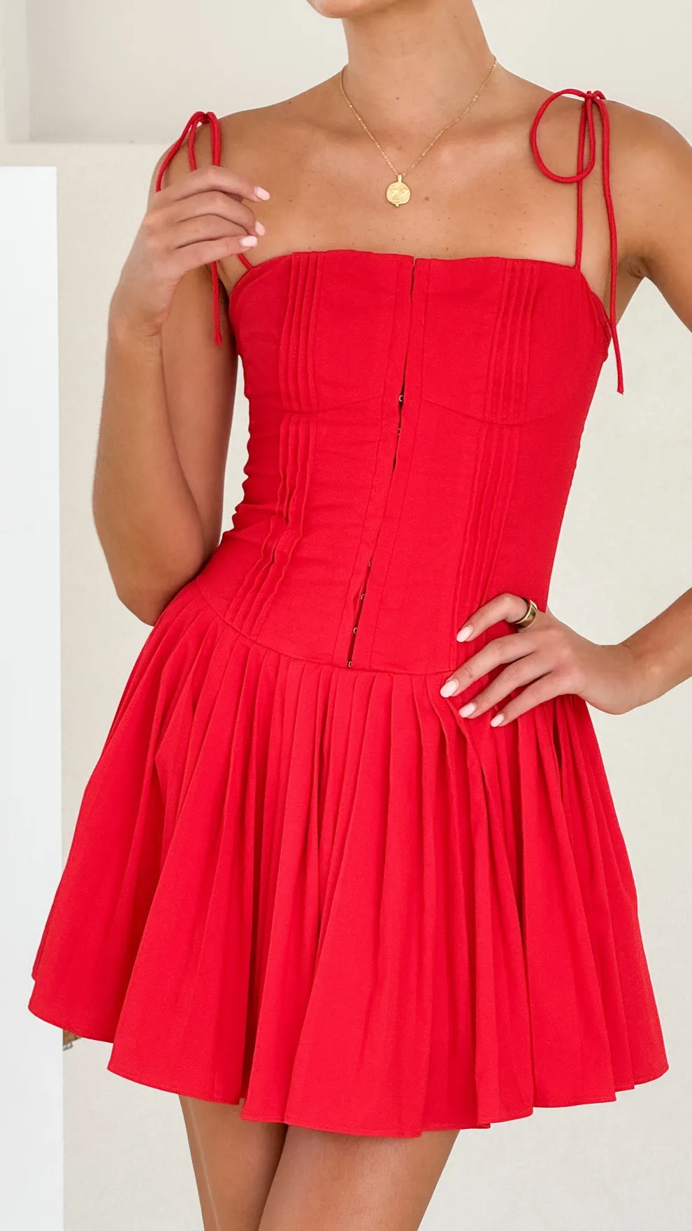 Bethi Mini Dress - Red