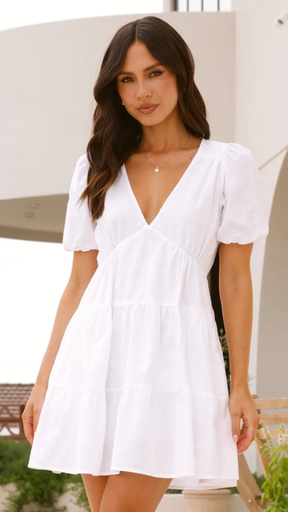 Billie Mini Dress - White