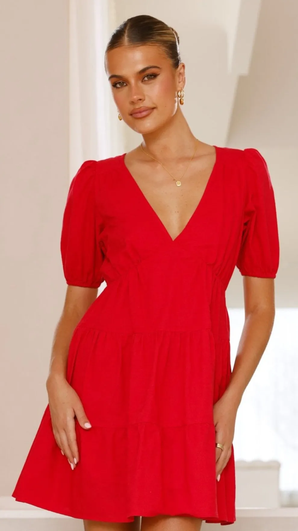 Billie Mini Dress - Red