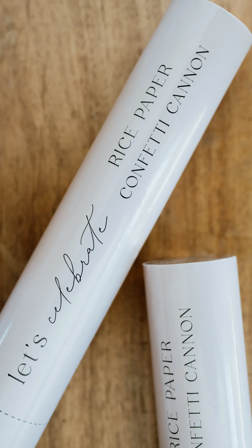 Biodegradable Confetti Cannon – White Circles