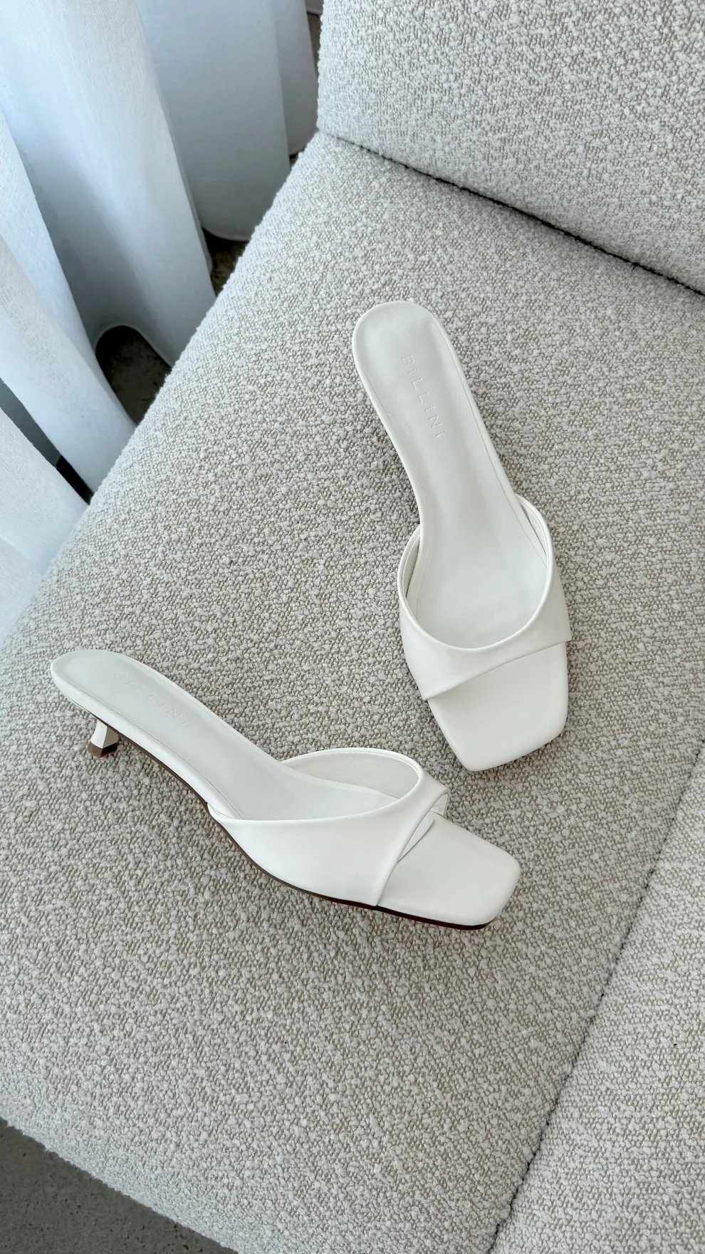 Blossom Heels - White Shine
