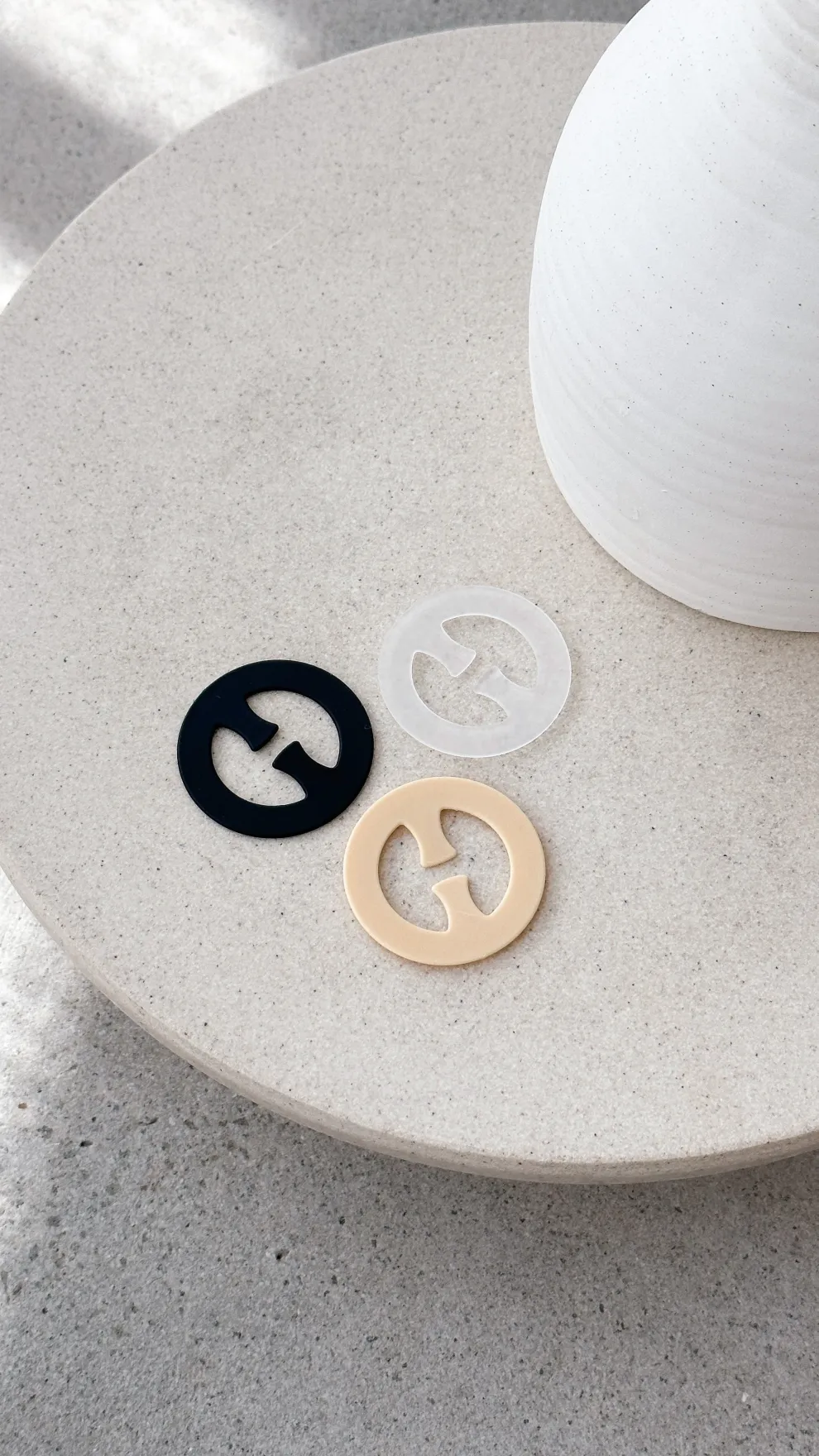 Bra Clips 3 Pack - Clear/Nude/Black