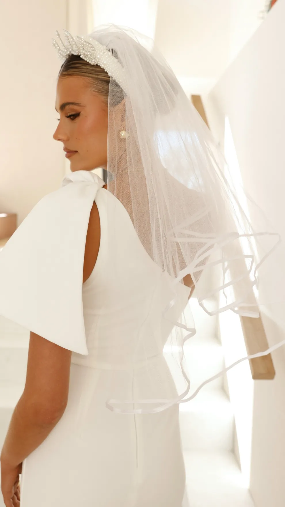 Bride To Be Veil - White