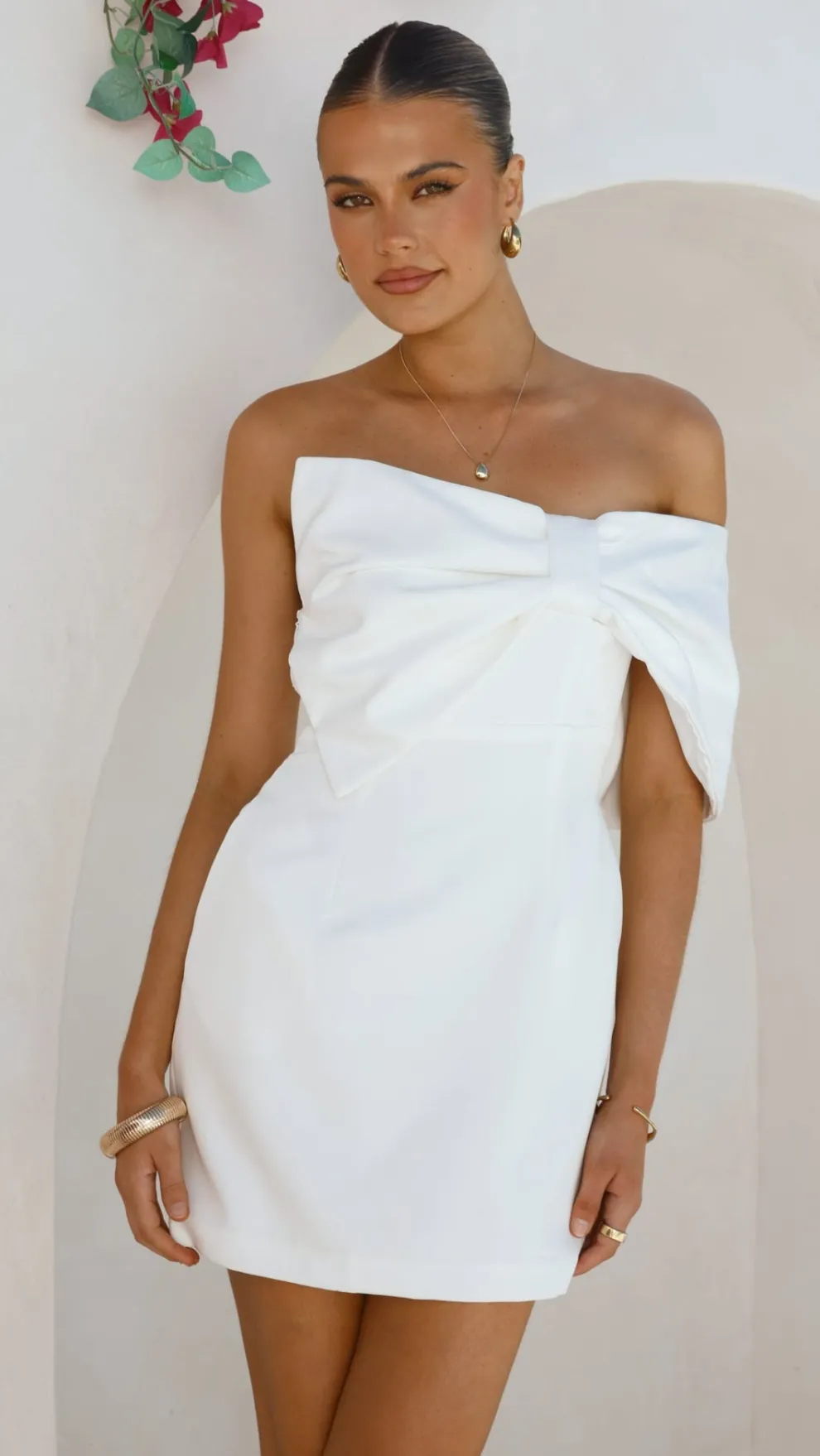 Briella Mini Dress - White