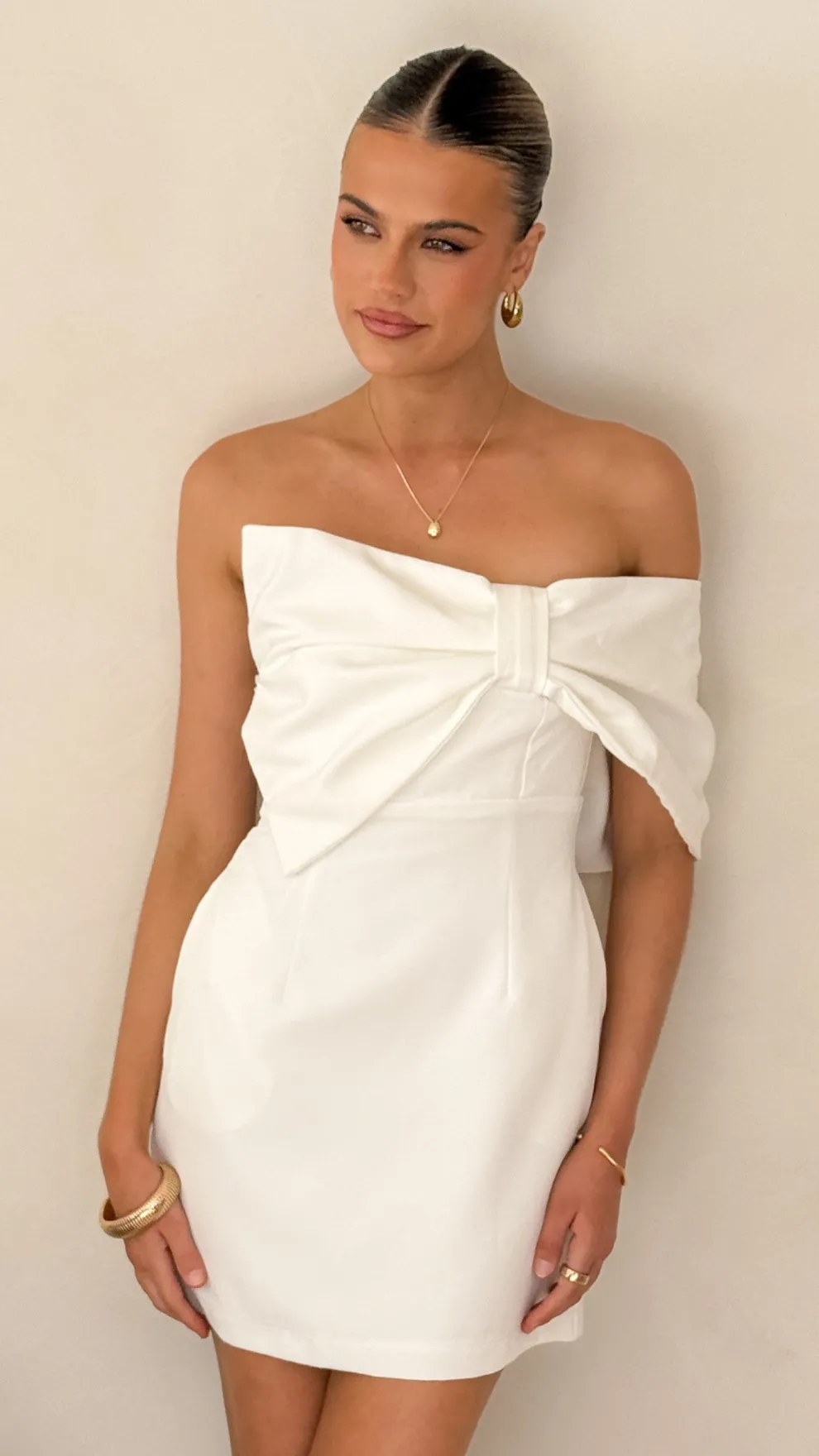 Briella Mini Dress - White