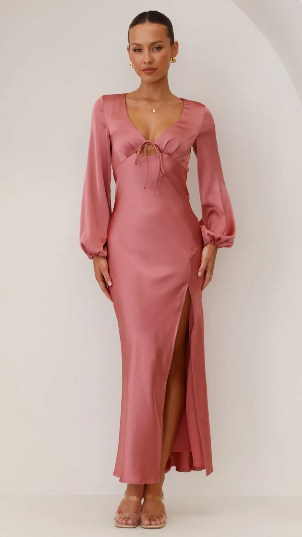 Brigitte Maxi Dress - Baked Rose