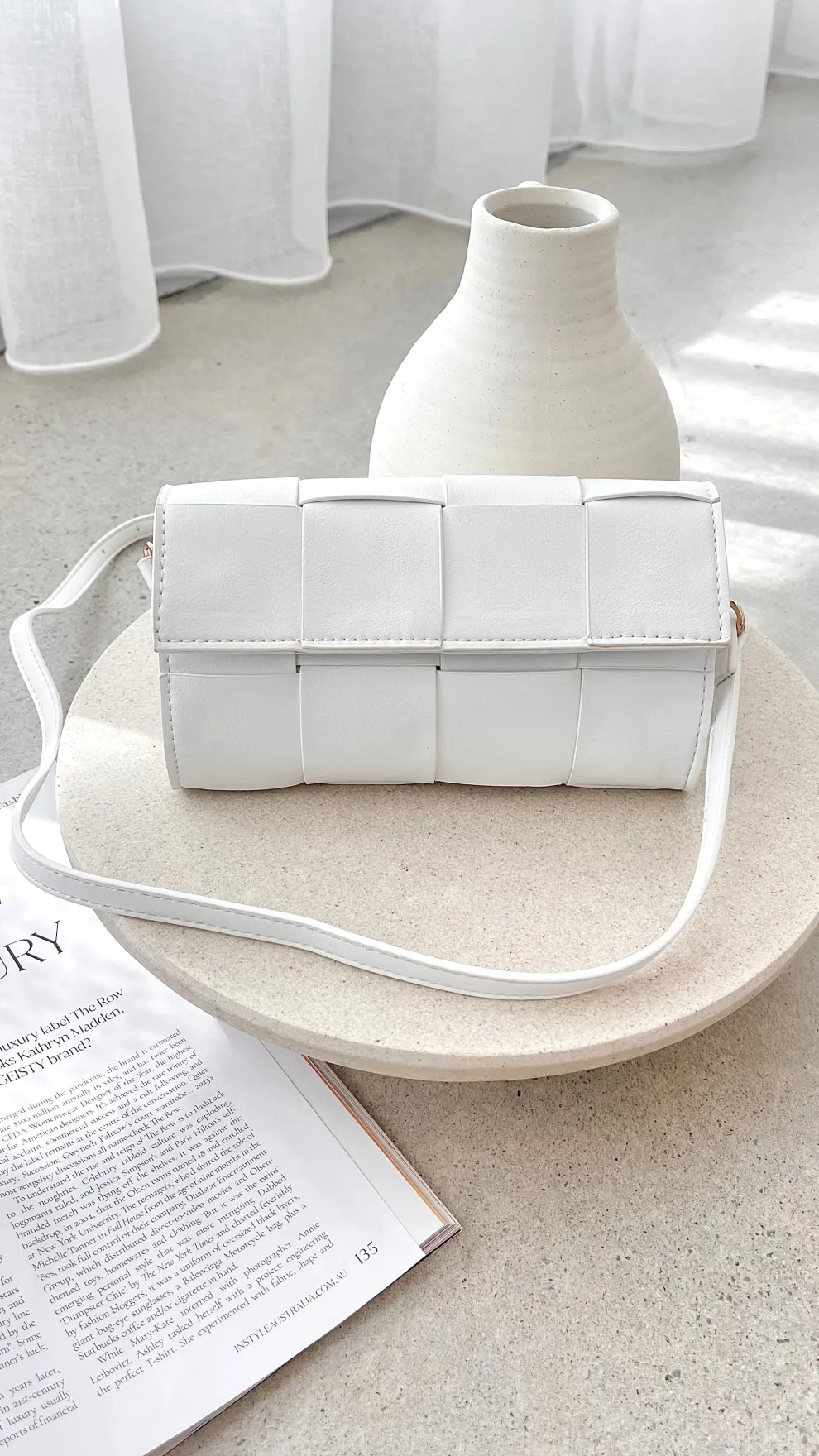 Brit Crossbody Bag - White