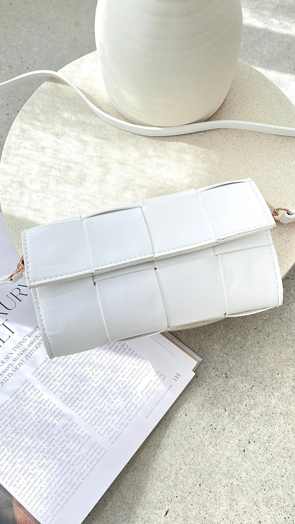 Brit Crossbody Bag - White