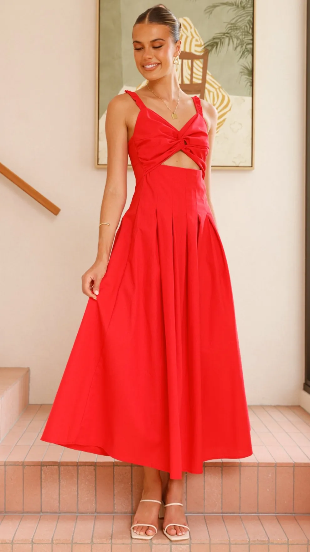 Bryce Maxi Dress - Red
