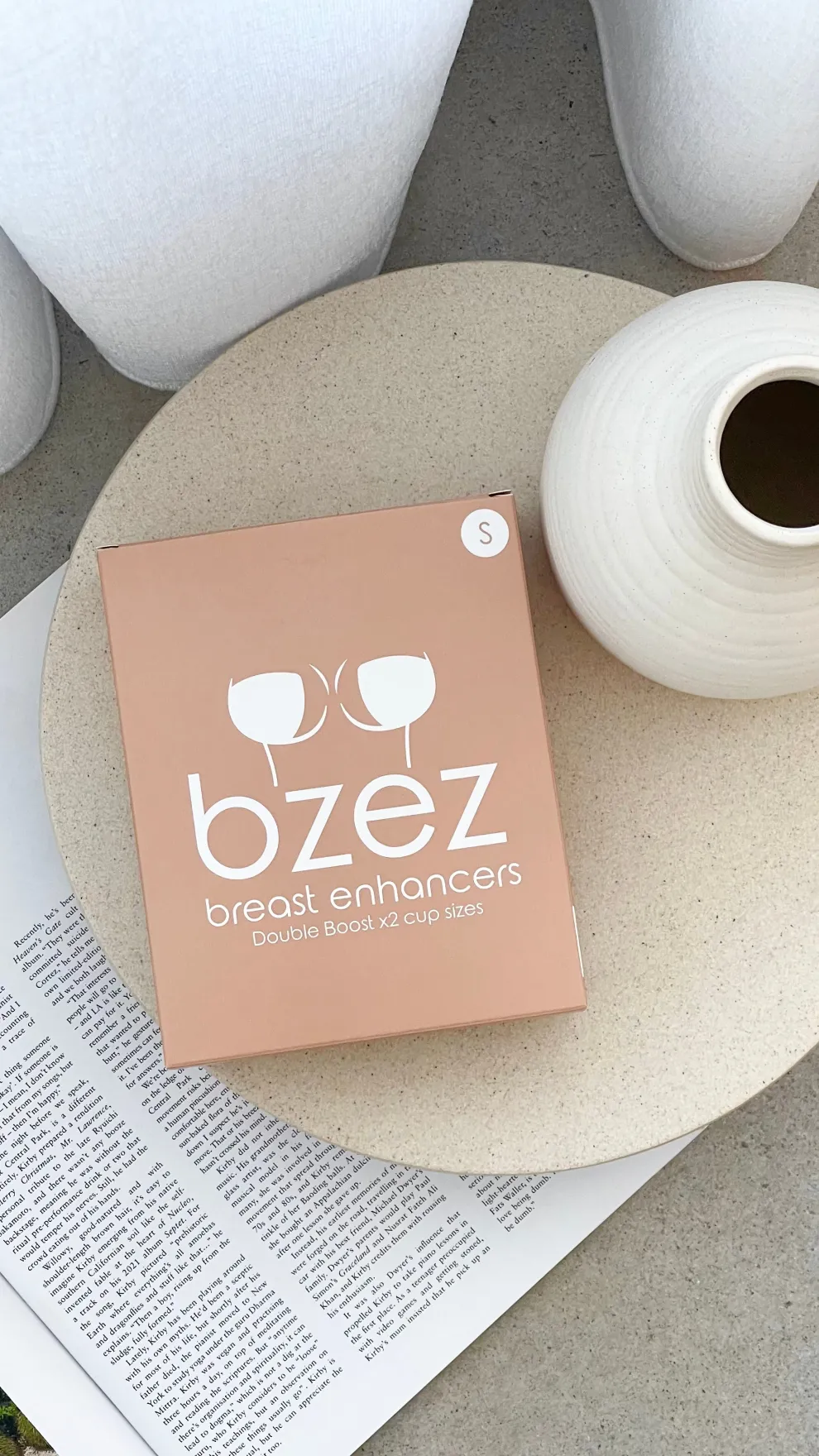 BZEZ Breast Enhancer Inserts - Double Boost - Bare