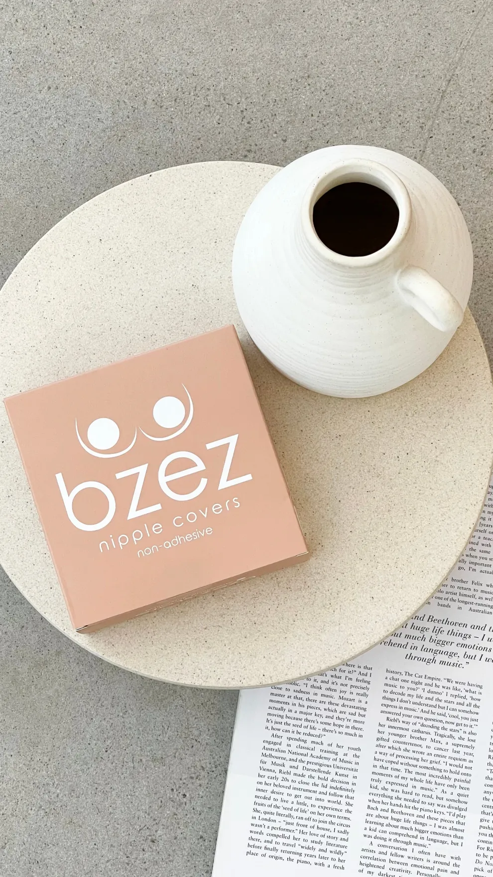 BZEZ Silicone Nipple Covers - Non adhesive - Bare