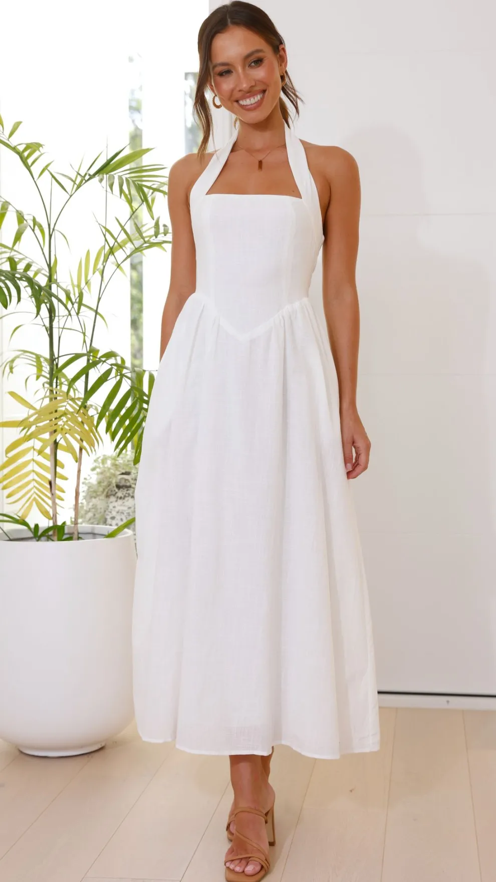 Caden Maxi Dress - White