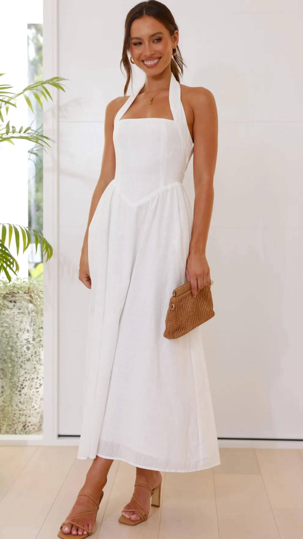Caden Maxi Dress - White