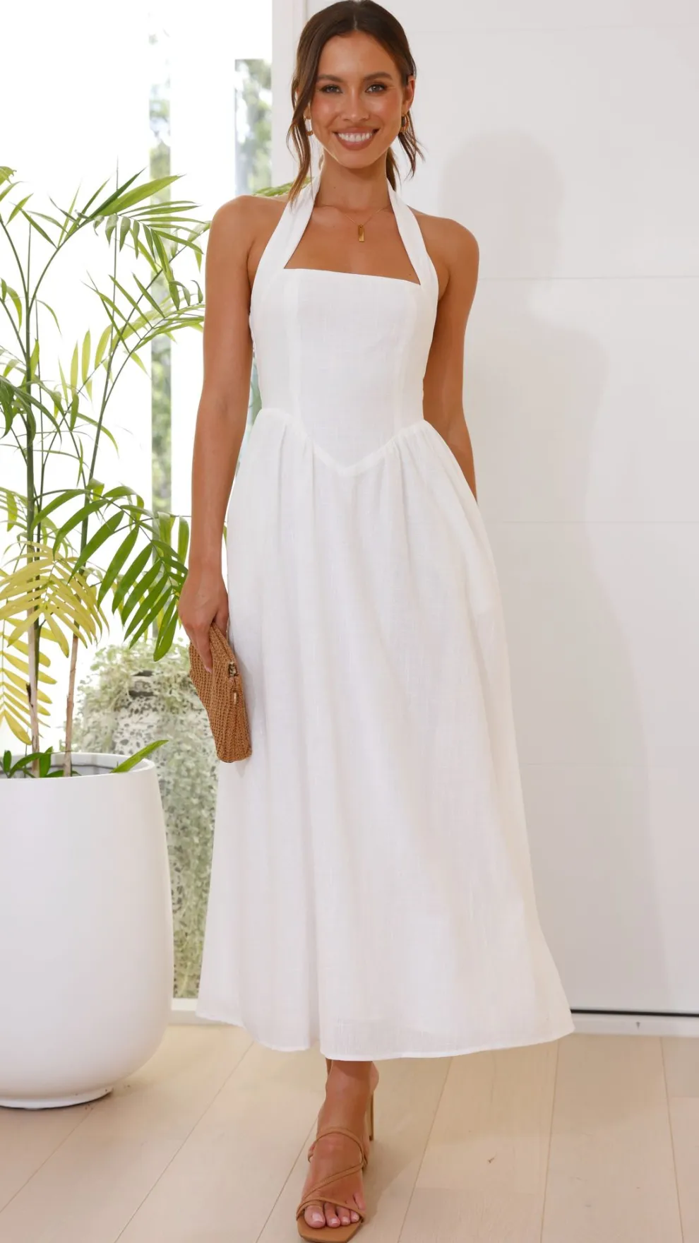 Caden Maxi Dress - White