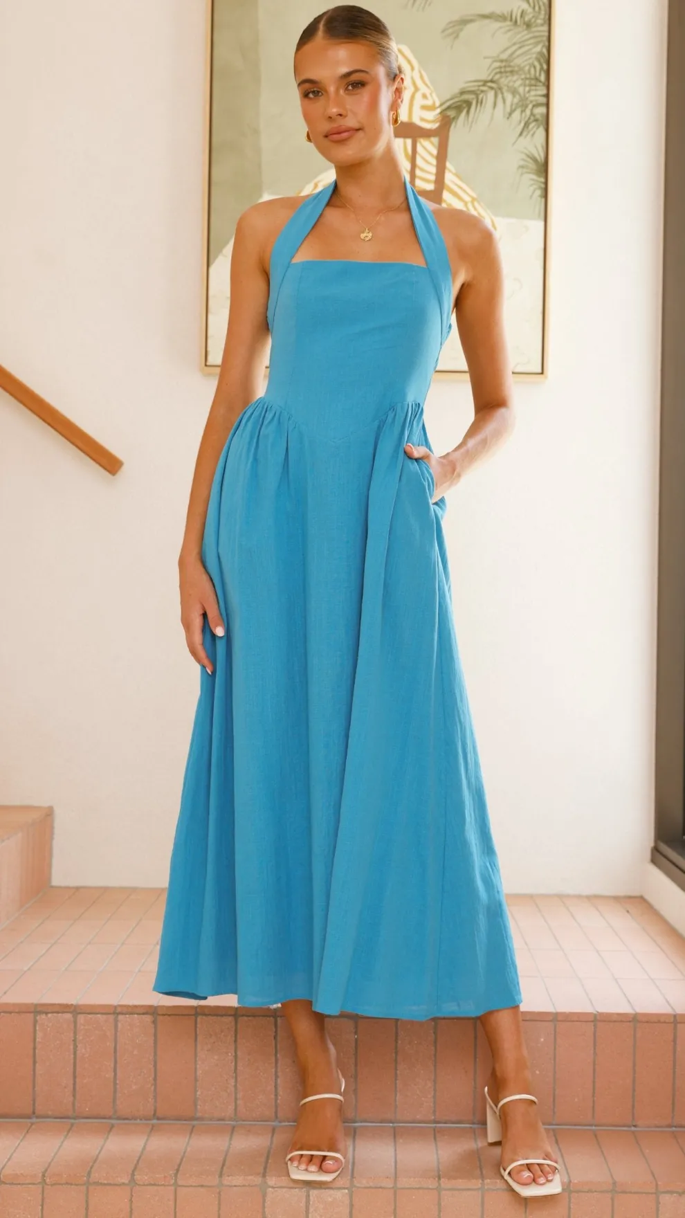 Caden Maxi Dress - Cobalt Blue