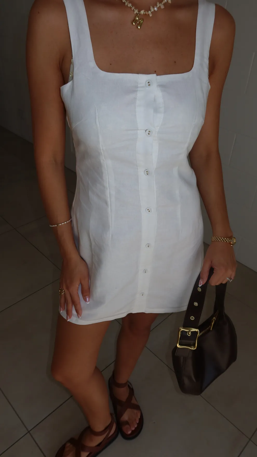 Candie Mini Dress - Off White