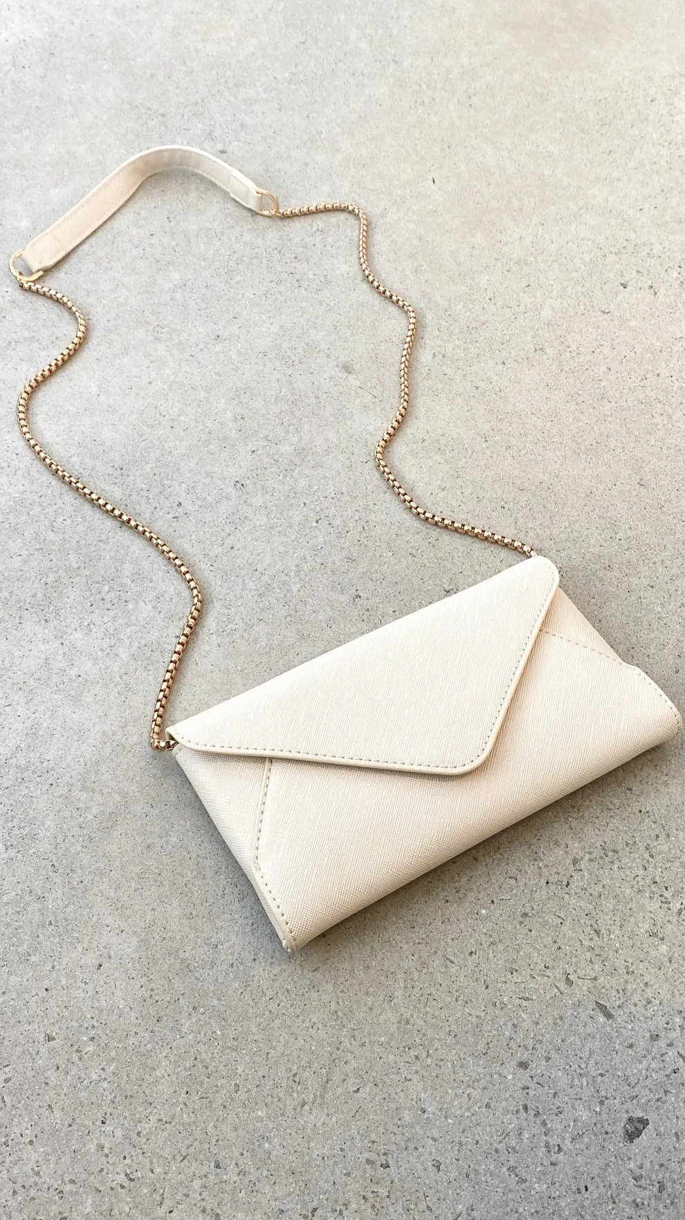 Carmen Envelope Cross Body Bag - Cream