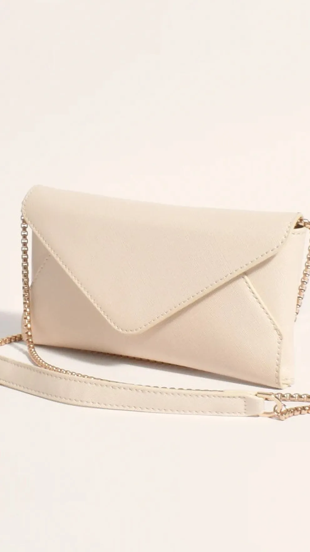 Carmen Envelope Cross Body Bag - Cream