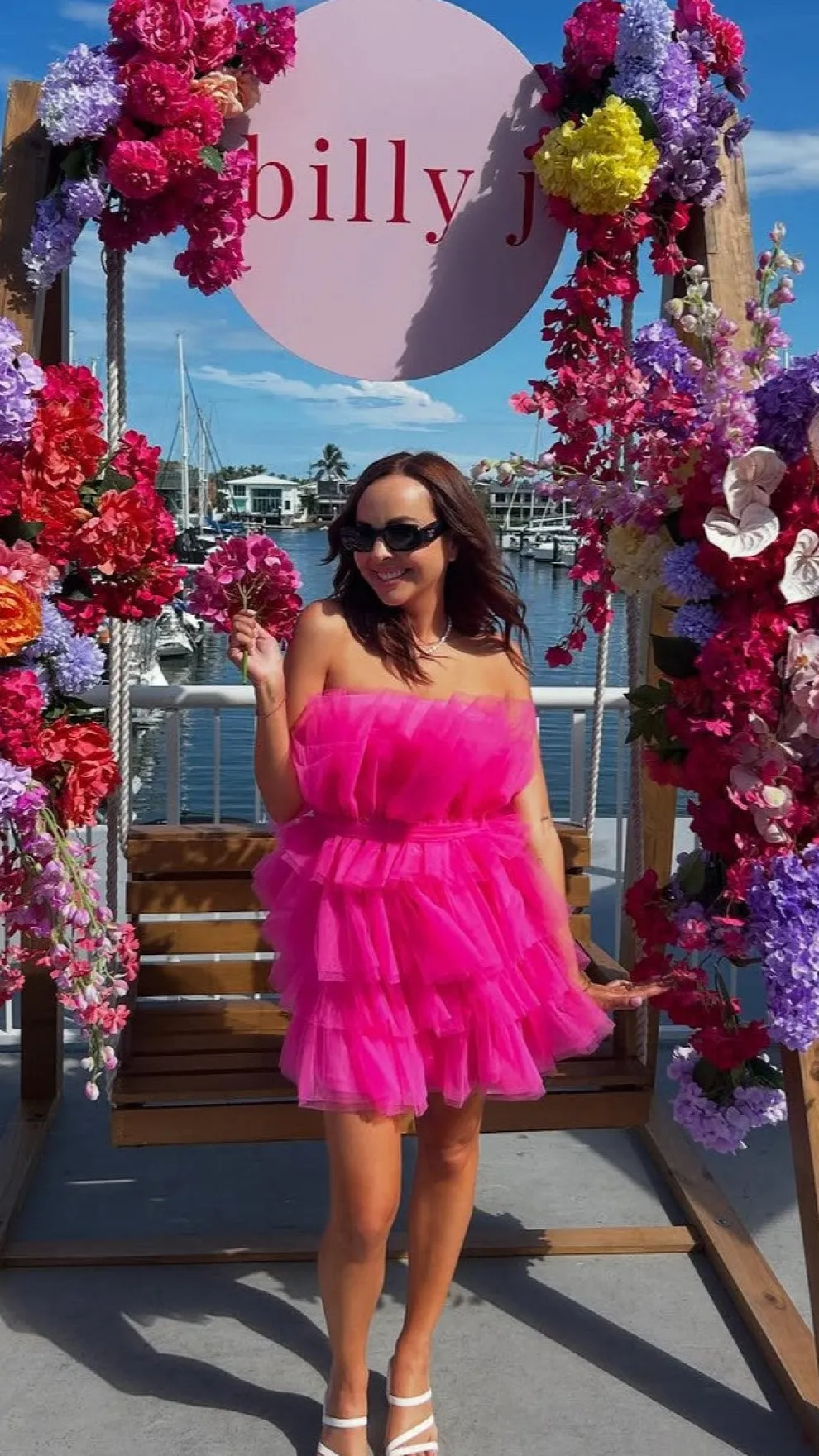 Carrie Mini Dress - Hot Pink