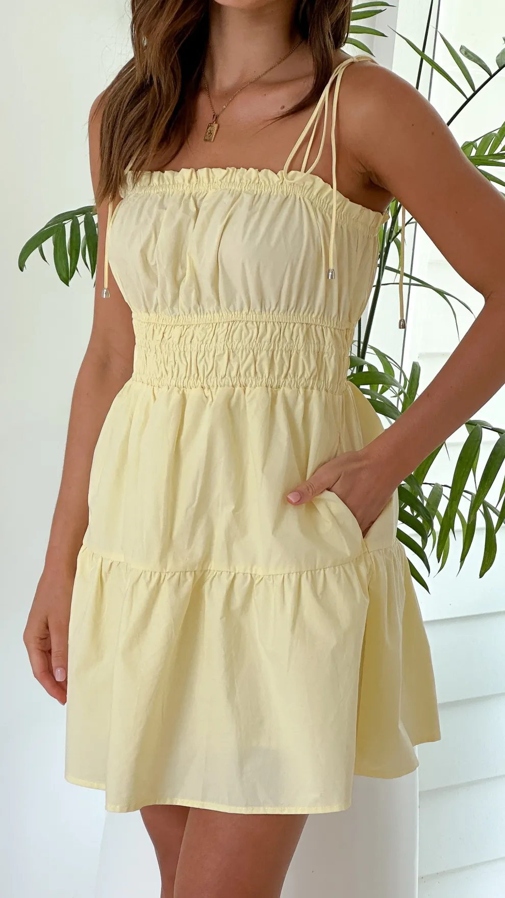 Cely Mini Dress - Yellow