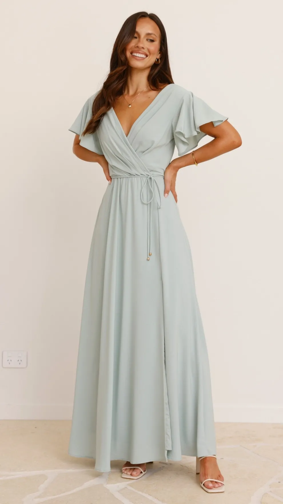 Charlize Maxi Dress - Sage