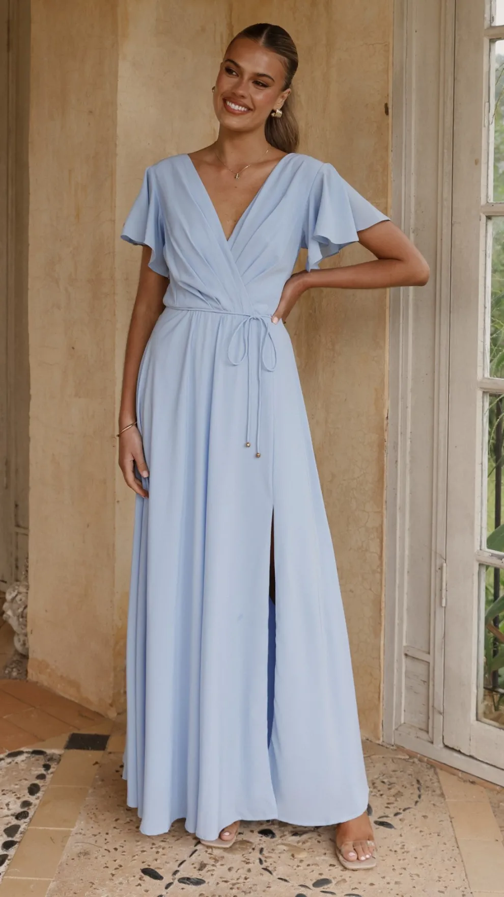 Charlize Maxi Dress - Blue
