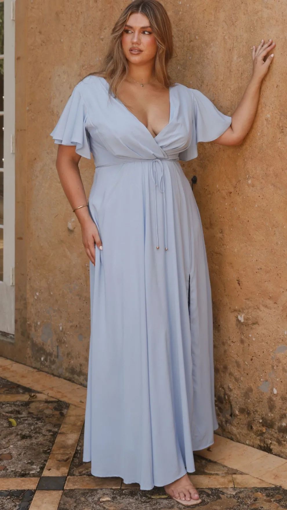 Charlize Maxi Dress - Blue