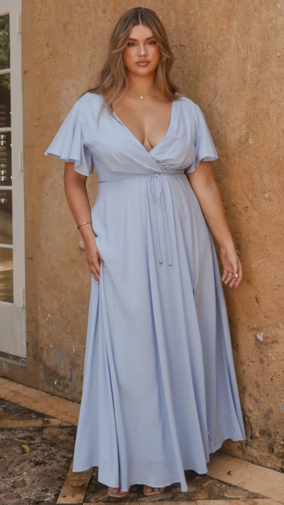 Charlize Maxi Dress - Blue