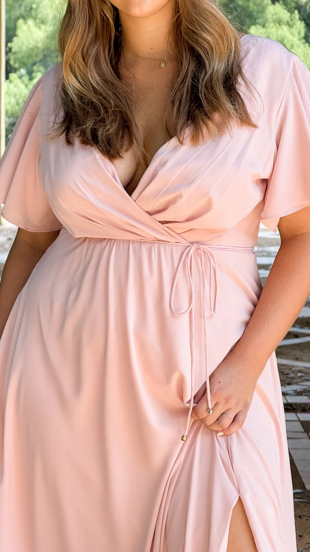 Charlize Maxi Dress - Dusty Pink
