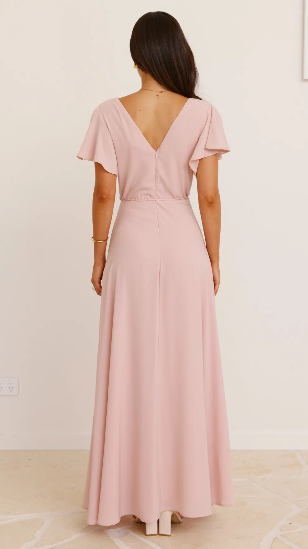 Charlize Maxi Dress - Dusty Pink